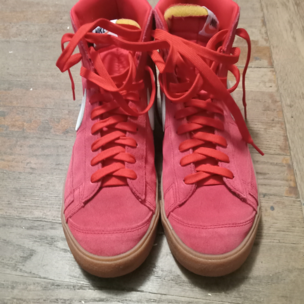 Nike Red High-Top Athletic Shoes